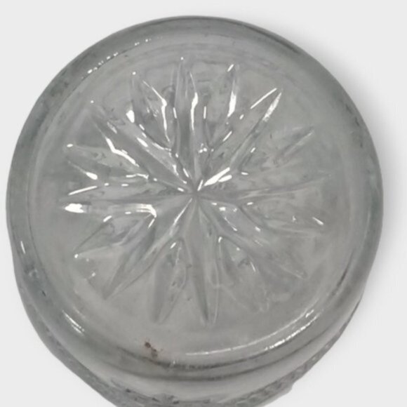 Vintage Large Clear Cut Glass Pinwheel Patterned Scalloped Rim Vase - Picture 3 of 6